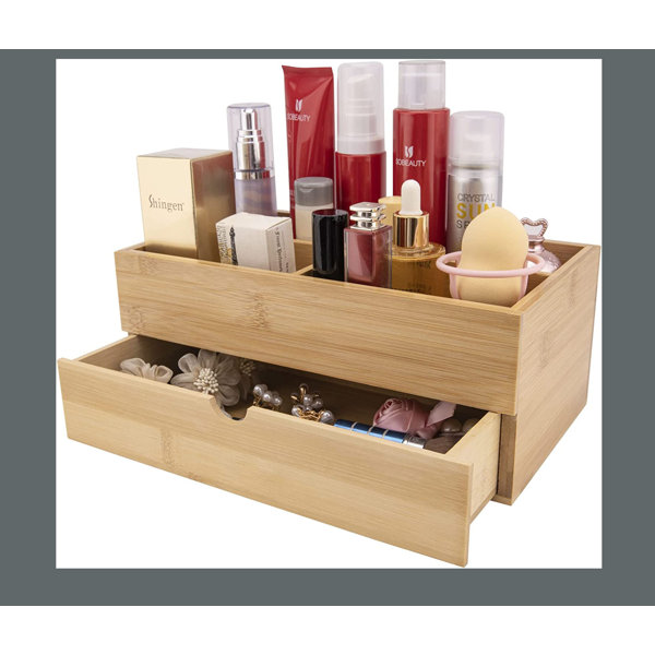 Latitude Run® Bamboo Makeup Organizer Wayfair